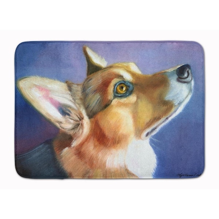 Carolines Treasures Corgi Devotion Machine Washable Memory Foam Mat 7405RUG